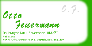 otto feuermann business card